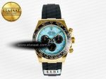 Daytona 126518 Gain Weight APSF 1:1 Best Edition Tiffany Turquoise Blue Dial Sticks Markers on Oysterflex Strap SH4131 - Görsel 3