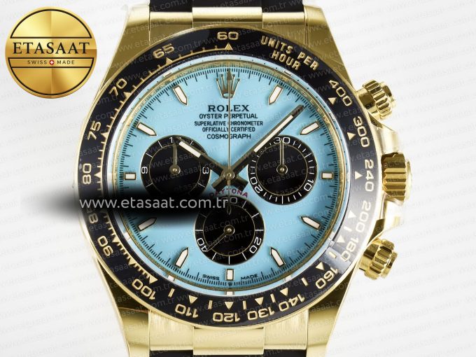 Daytona 126518 Gain Weight APSF 1:1 Best Edition Tiffany Turquoise Blue Dial Sticks Markers on Oysterflex Strap SH4131 - Görsel 4