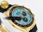 Daytona 126518 Gain Weight APSF 1:1 Best Edition Tiffany Turquoise Blue Dial Sticks Markers on Oysterflex Strap SH4131 - Görsel 7