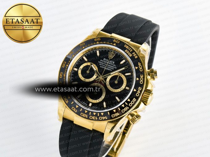 Daytona 126518 QF 1:1 Best Edition Black Dial on Oysterflex Strap QF4131 V10 (48 Hours Power Reserve) - Görsel 2