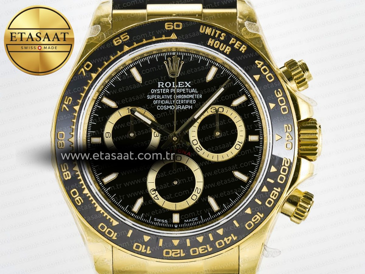 Daytona 126518 QF 1:1 Best Edition Black Dial on Oysterflex Strap QF4131 V10 (48 Hours Power Reserve) - Görsel 4