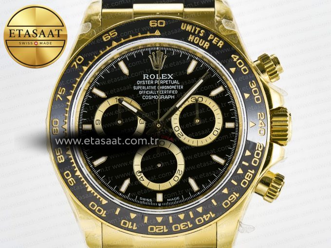 Daytona 126518 QF 1:1 Best Edition Black Dial on Oysterflex Strap QF4131 V10 (48 Hours Power Reserve) - Görsel 4