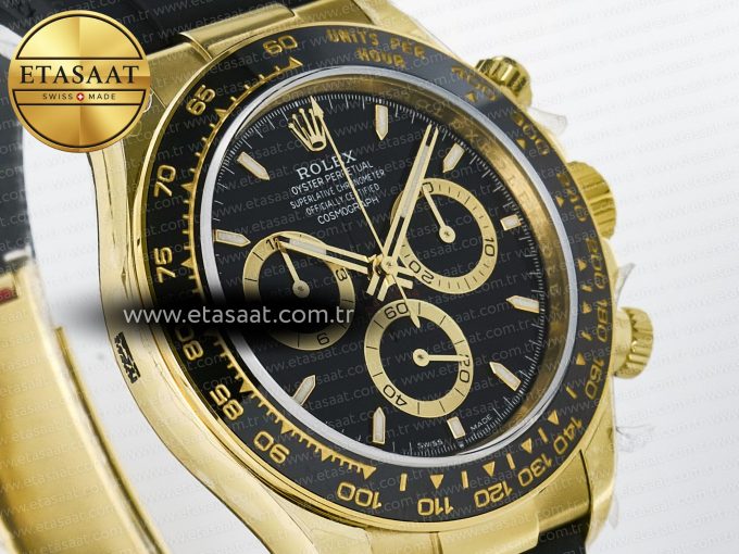 Daytona 126518 QF 1:1 Best Edition Black Dial on Oysterflex Strap QF4131 V10 (48 Hours Power Reserve) - Görsel 5