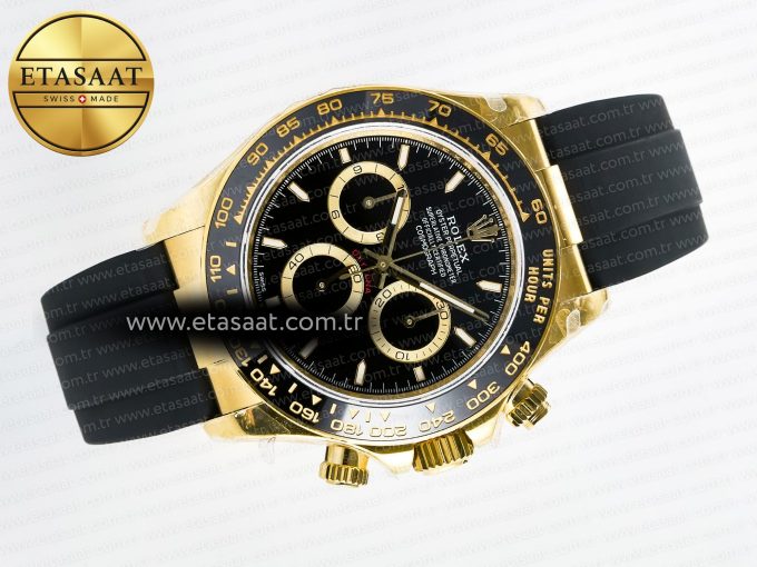 Daytona 126518 QF 1:1 Best Edition Black Dial on Oysterflex Strap QF4131 V10 (48 Hours Power Reserve) - Görsel 8