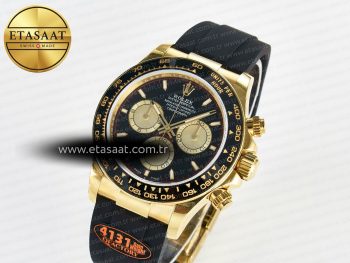 Daytona 126518 QF 1:1 Best Edition Black/YG Dial on Oysterflex Strap SH4131 V6（Gain Weight）