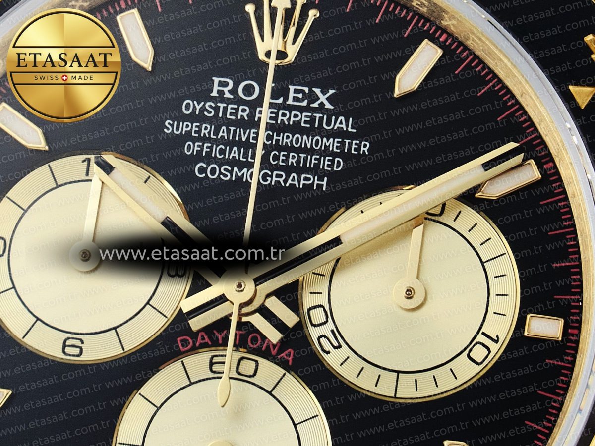 Daytona 126518 QF 1:1 Best Edition Black/YG Dial on Oysterflex Strap SH4131 V6（Gain Weight） - Görsel 11