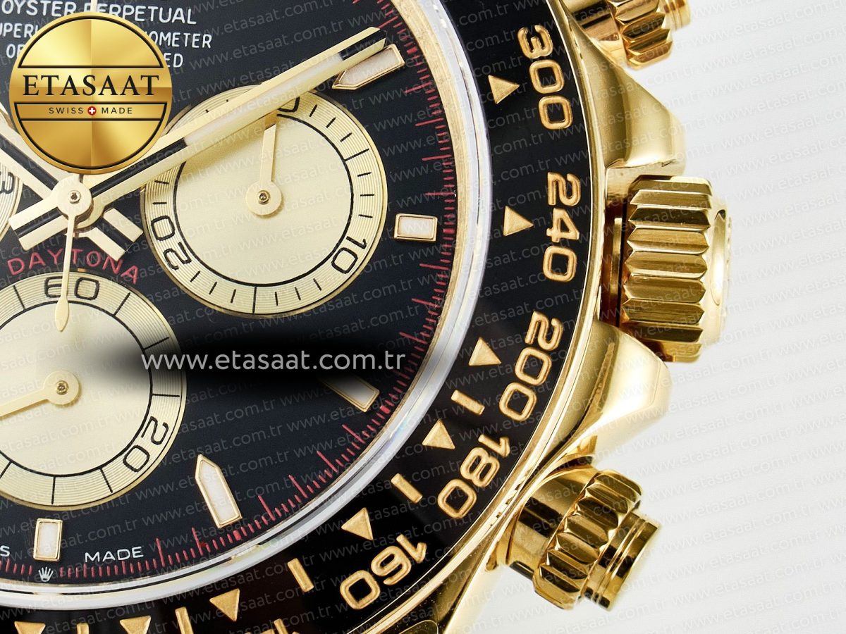 Daytona 126518 QF 1:1 Best Edition Black/YG Dial on Oysterflex Strap SH4131 V6（Gain Weight） - Görsel 12