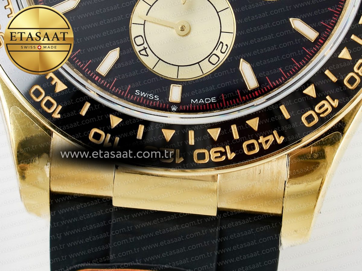 Daytona 126518 QF 1:1 Best Edition Black/YG Dial on Oysterflex Strap SH4131 V6（Gain Weight） - Görsel 13