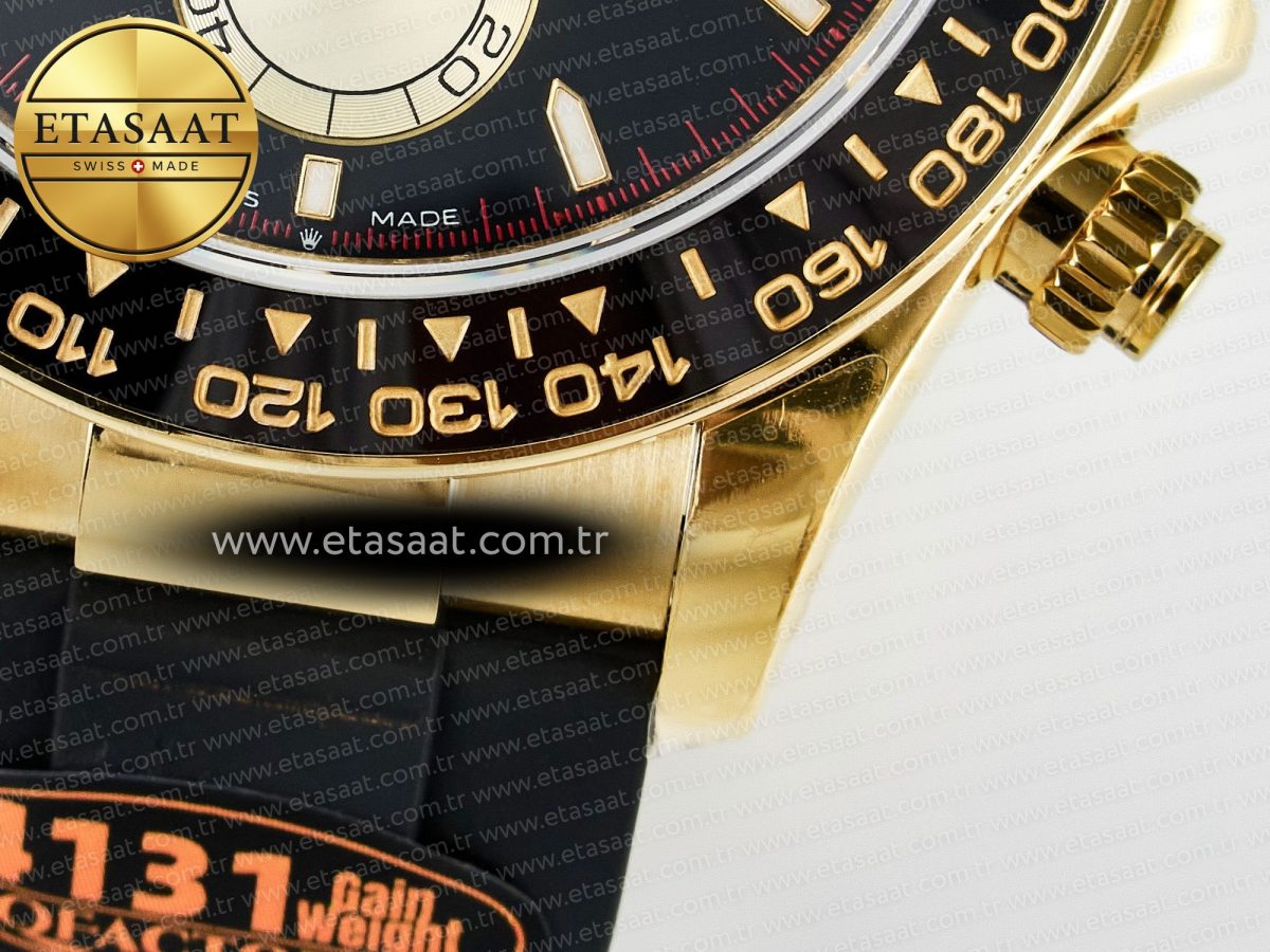 Daytona 126518 QF 1:1 Best Edition Black/YG Dial on Oysterflex Strap SH4131 V6（Gain Weight） - Görsel 14