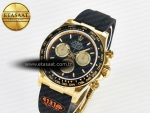 Daytona 126518 QF 1:1 Best Edition Black/YG Dial on Oysterflex Strap SH4131 V6（Gain Weight） - Görsel 2