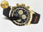 Daytona 126518 QF 1:1 Best Edition Black/YG Dial on Oysterflex Strap SH4131 V6（Gain Weight） - Görsel 9