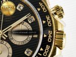 Daytona 126518 QF 1:1 Best Edition Black/YG Diamonds Dial on Oysterflex Strap QF4131 V10 (48 Hours Power Reserve) - Görsel 11