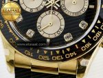 Daytona 126518 QF 1:1 Best Edition Black/YG Diamonds Dial on Oysterflex Strap QF4131 V10 (48 Hours Power Reserve) - Görsel 12