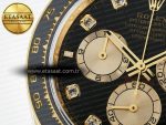 Daytona 126518 QF 1:1 Best Edition Black/YG Diamonds Dial on Oysterflex Strap QF4131 V10 (48 Hours Power Reserve) - Görsel 13