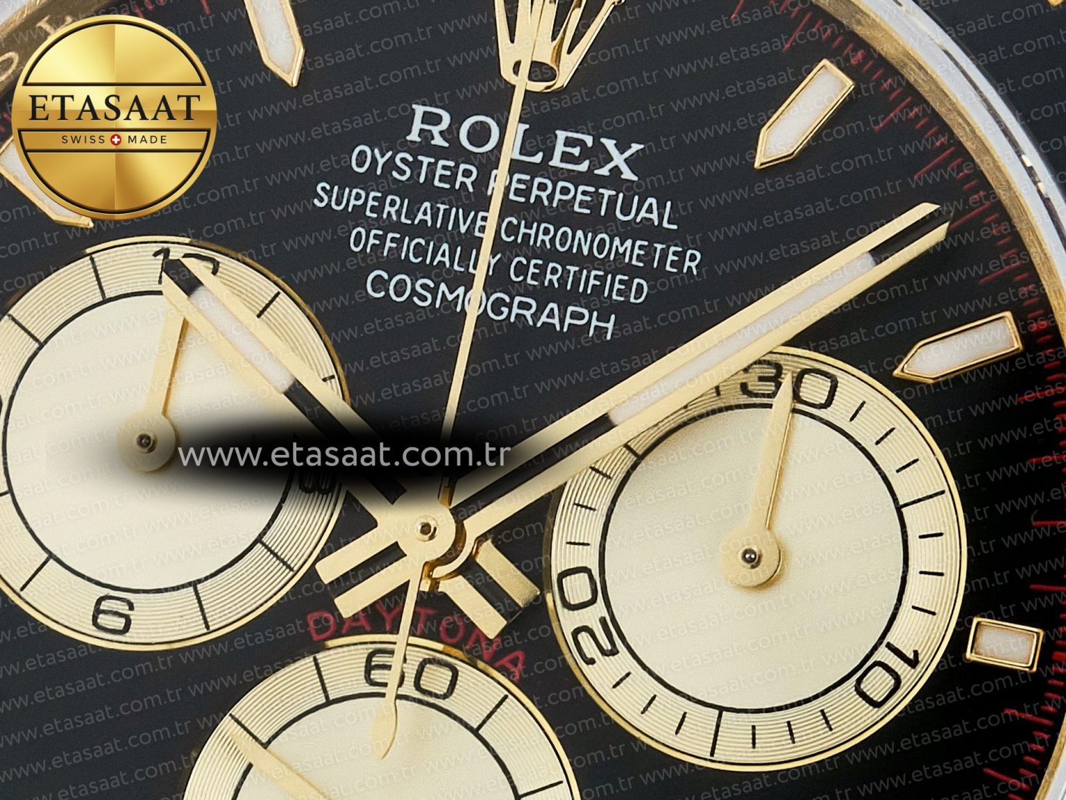 Daytona 126518 QF 1:1 Best Edition Black/YG/Red Dial on Oysterflex Strap QF4131 V10 (48 Hours Power Reserve) - Görsel 10