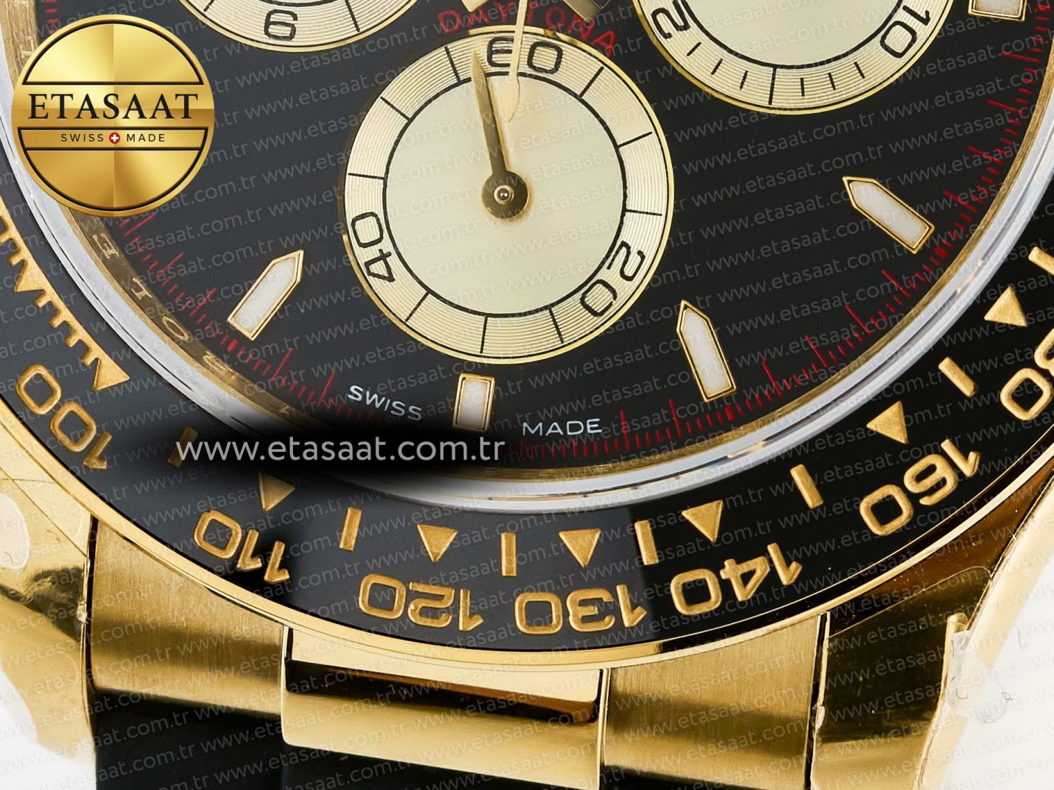 Daytona 126518 QF 1:1 Best Edition Black/YG/Red Dial on Oysterflex Strap QF4131 V10 (48 Hours Power Reserve) - Görsel 12