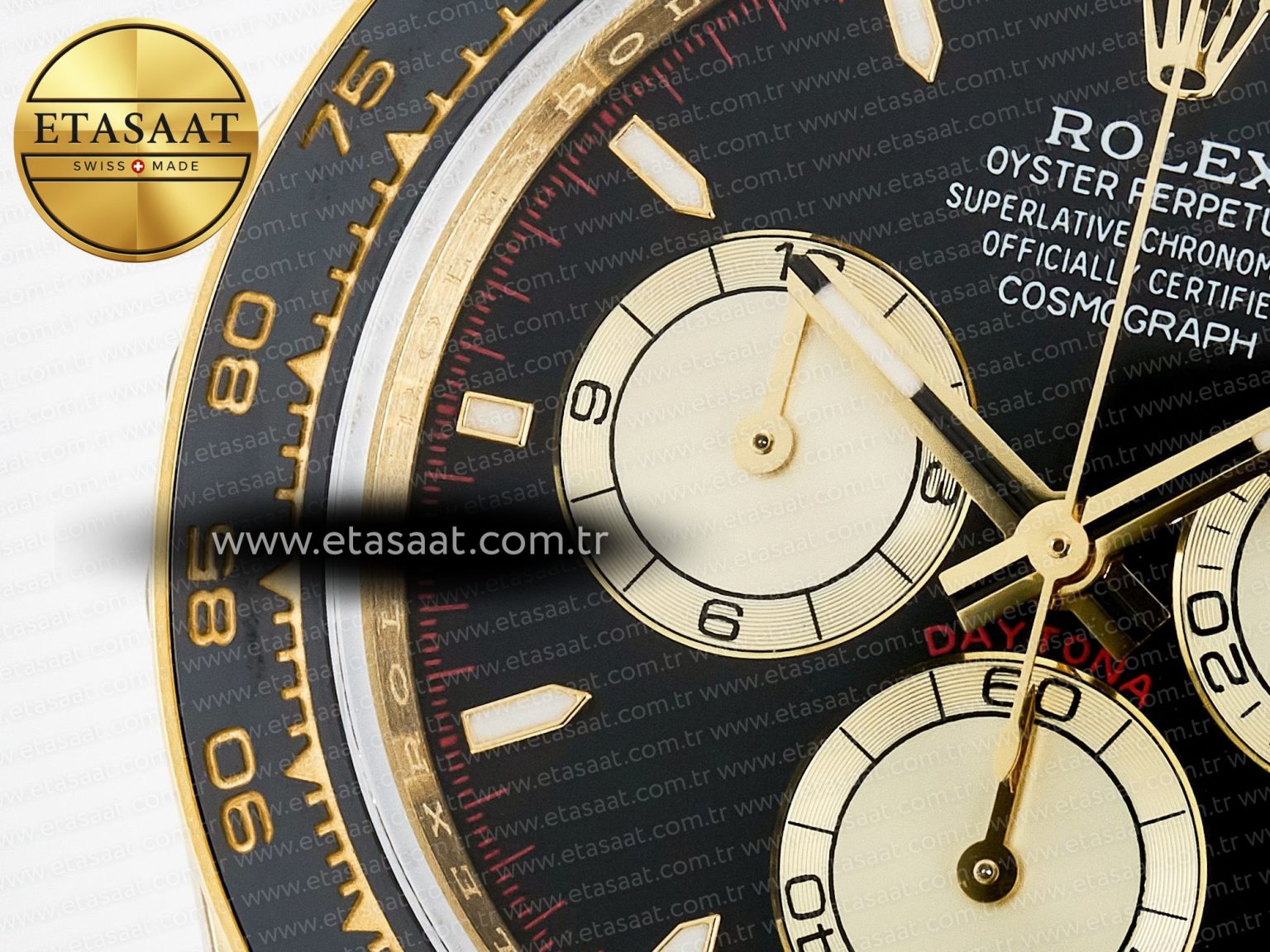 Daytona 126518 QF 1:1 Best Edition Black/YG/Red Dial on Oysterflex Strap QF4131 V10 (48 Hours Power Reserve) - Görsel 13
