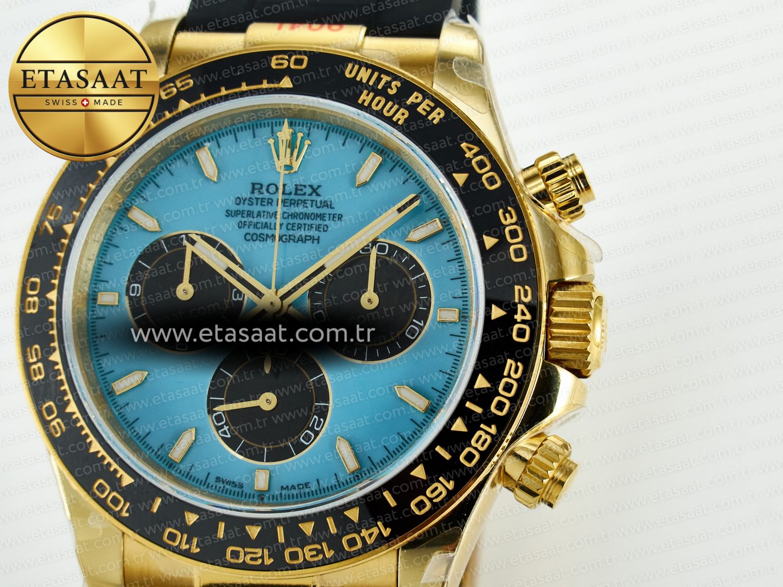 Daytona 126518 QF 1:1 Best Edition Turquoise Blue Dial Stick Markers On Oyster Bracelet SH4131 V10(Gain Weight) - Görsel 11
