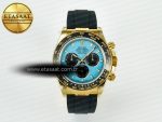 Daytona 126518 QF 1:1 Best Edition Turquoise Blue Dial Stick Markers On Oyster Bracelet SH4131 V10(Gain Weight) - Görsel 3