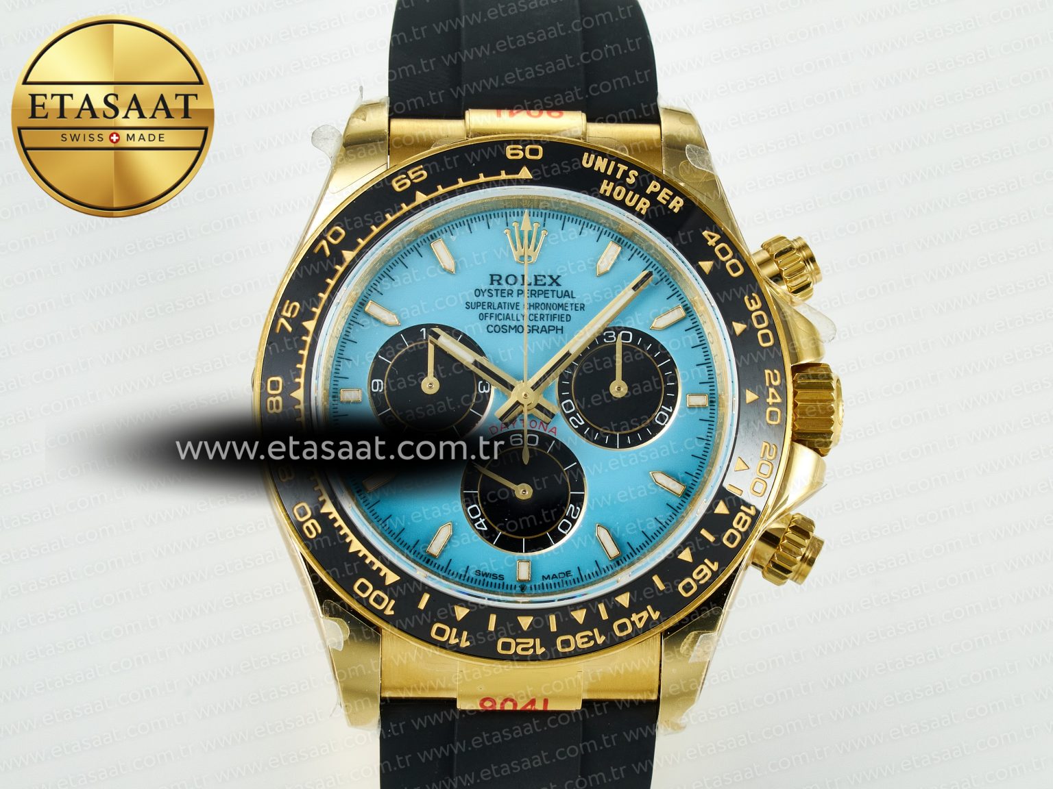 Daytona 126518 QF 1:1 Best Edition Turquoise Blue Dial Stick Markers On Oyster Bracelet SH4131 V10(Gain Weight) - Görsel 4
