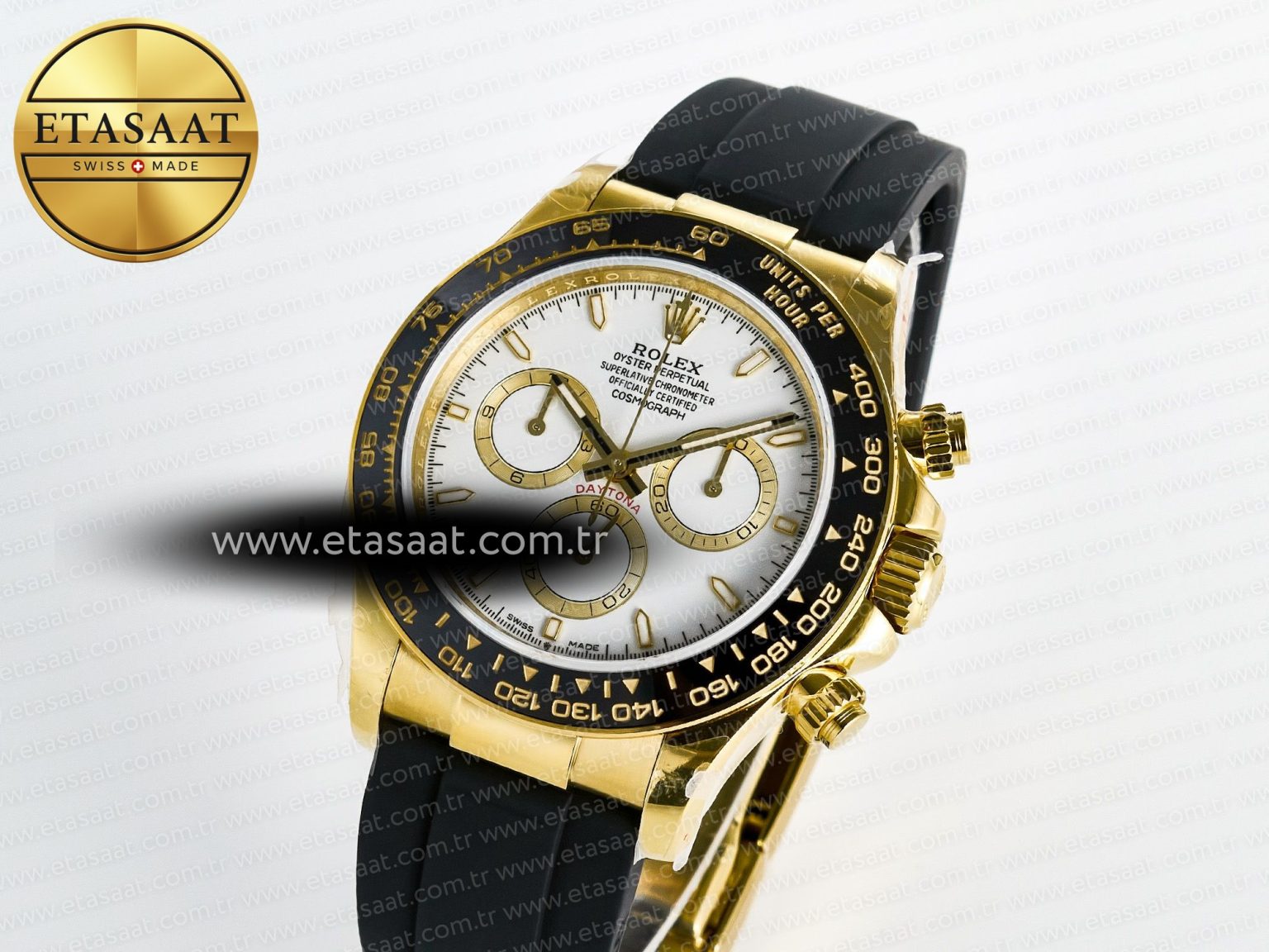Daytona 126518 QF 1:1 Best Edition White Dial on Oysterflex Strap QF4131 V10 (48 Hours Power Reserve) - Görsel 2