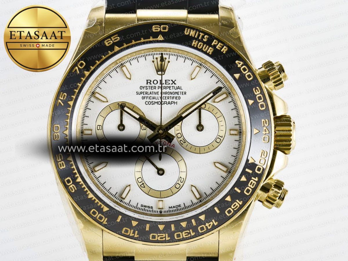Daytona 126518 QF 1:1 Best Edition White Dial on Oysterflex Strap QF4131 V10 (48 Hours Power Reserve) - Görsel 4
