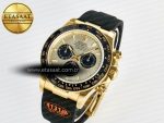 Daytona 126518 QF 1:1 Best Edition YG/Black Dial on Oysterflex Strap SH4131 V6（Gain Weight）