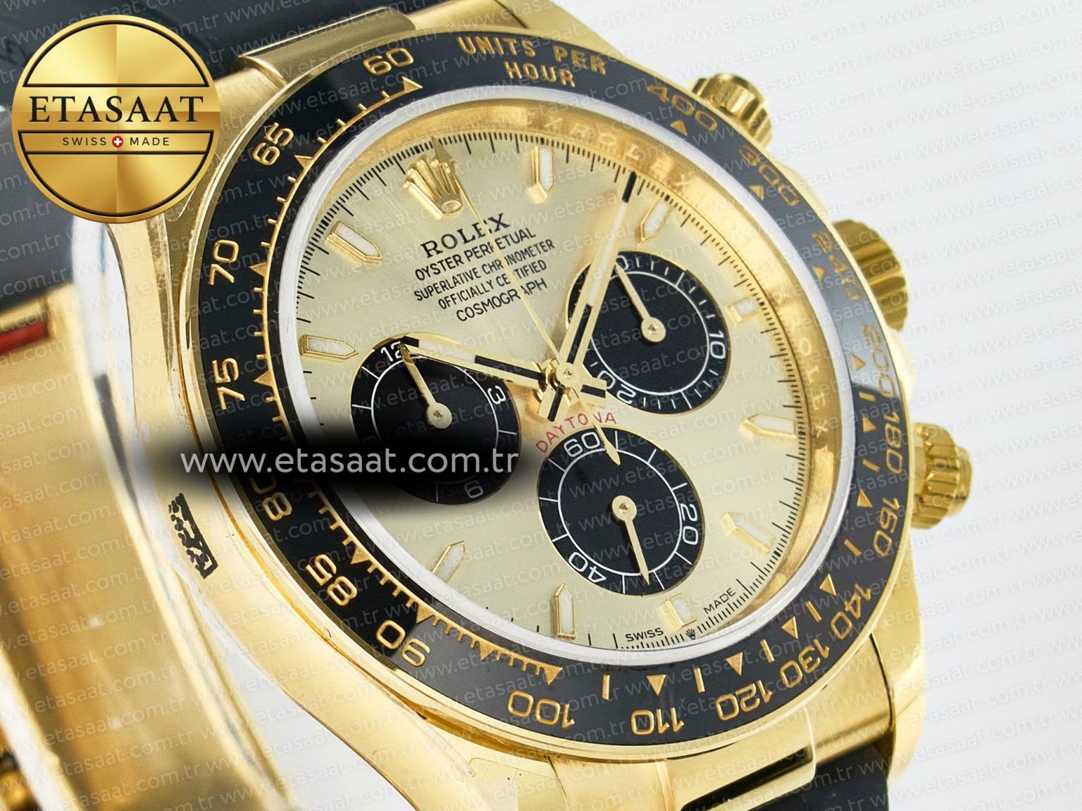 Daytona 126518 QF 1:1 Best Edition YG/Black Dial on Oysterflex Strap SH4131 V6（Gain Weight） - Görsel 5