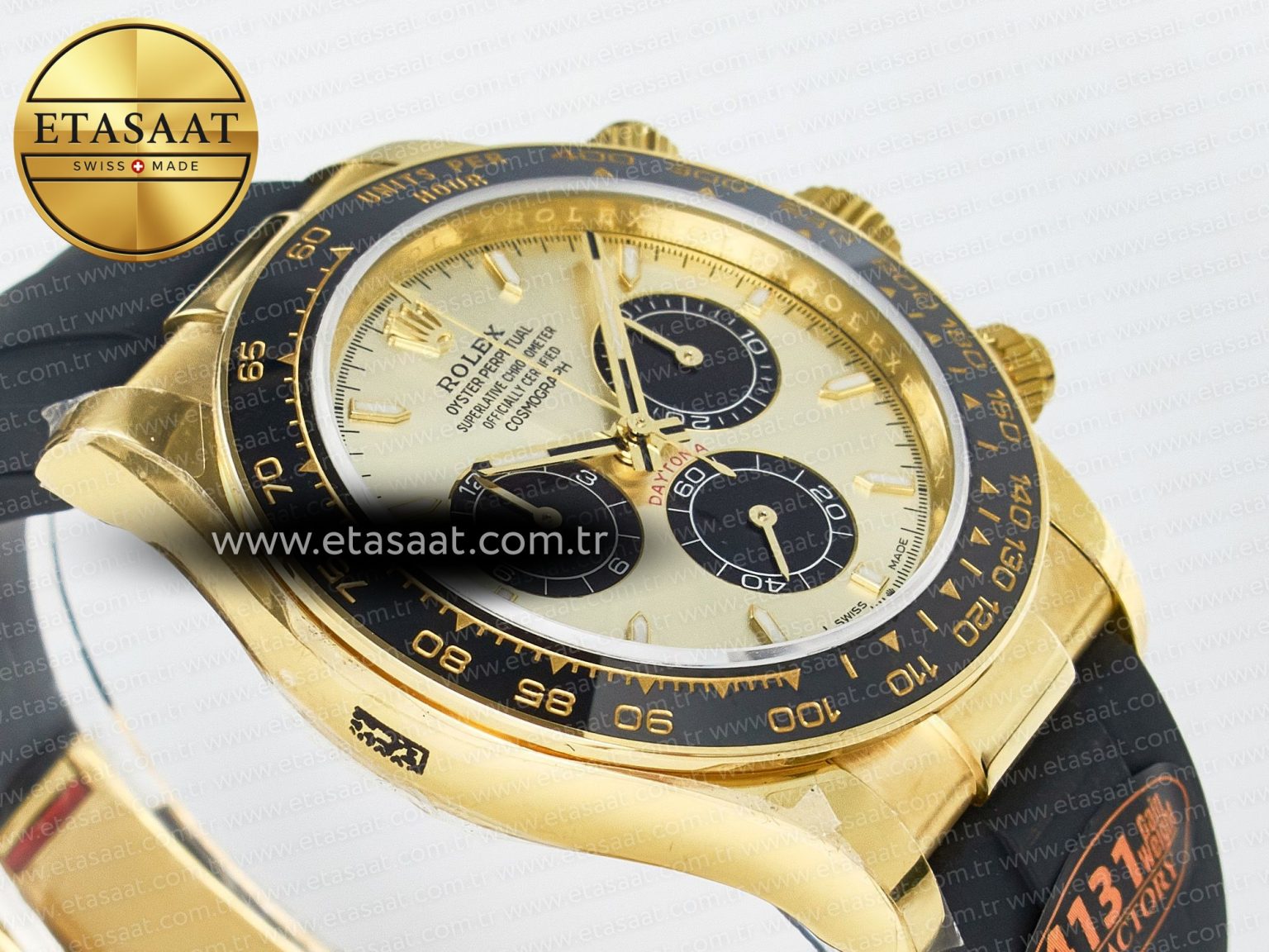 Daytona 126518 QF 1:1 Best Edition YG/Black Dial on Oysterflex Strap SH4131 V6（Gain Weight） - Görsel 7