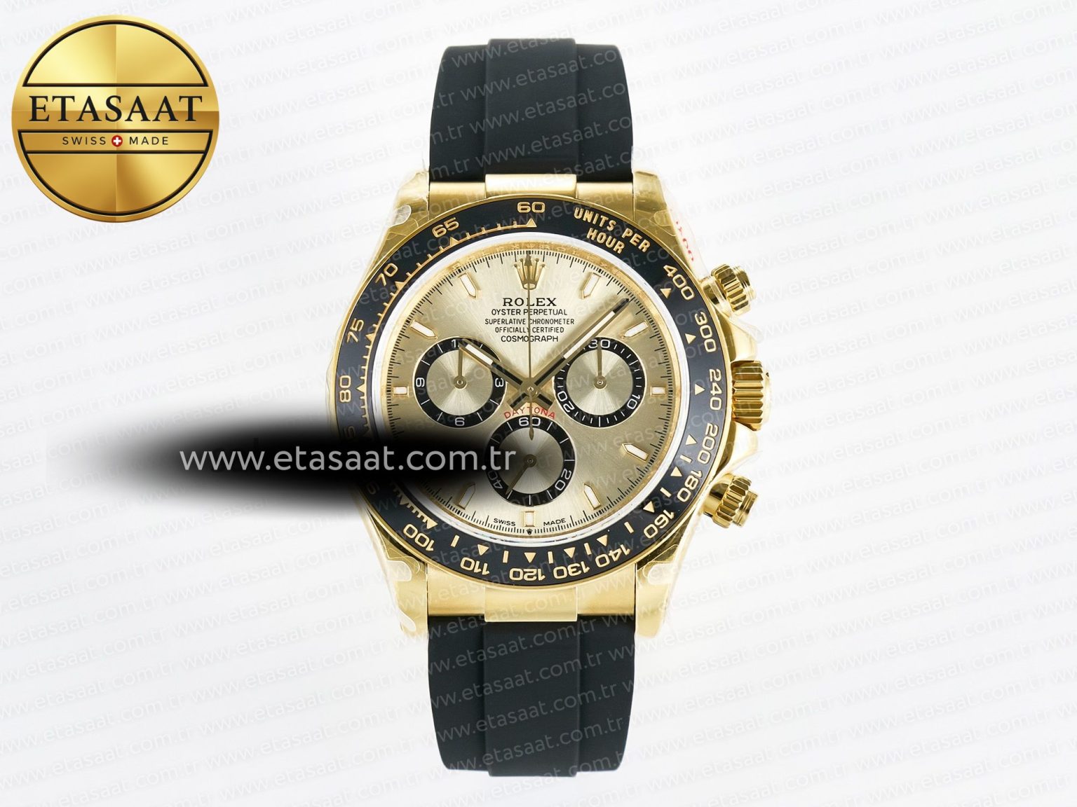 Daytona 126518 QF 1:1 Best Edition YG Dial on Oysterflex Strap QF4131 V10 (48 Hours Power Reserve) - Görsel 3