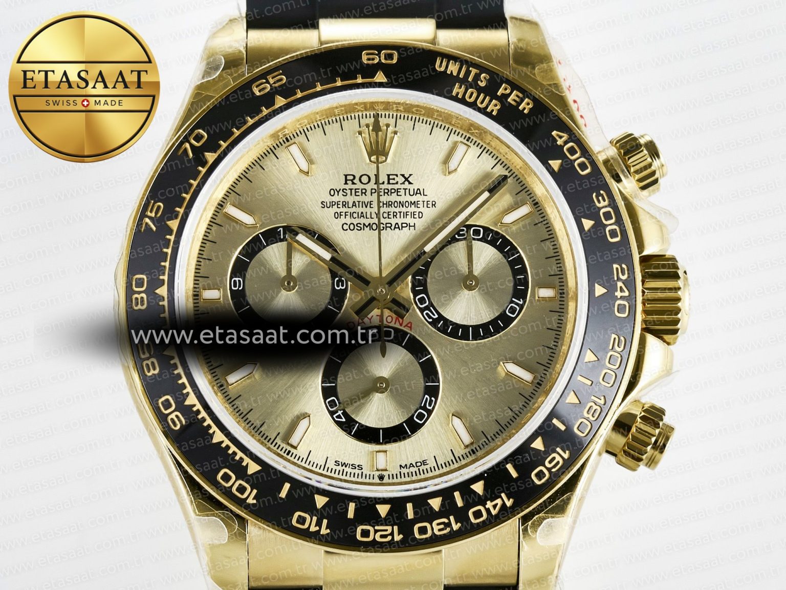 Daytona 126518 QF 1:1 Best Edition YG Dial on Oysterflex Strap QF4131 V10 (48 Hours Power Reserve) - Görsel 4