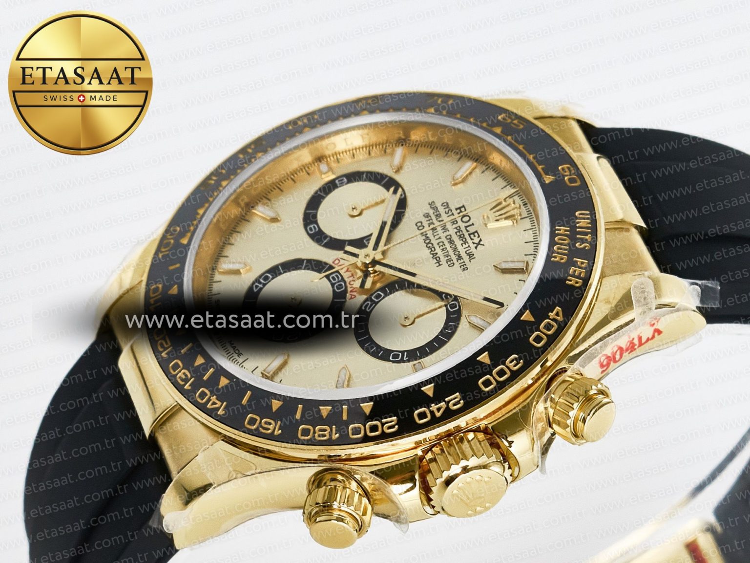 Daytona 126518 QF 1:1 Best Edition YG Dial on Oysterflex Strap QF4131 V10 (48 Hours Power Reserve) - Görsel 6