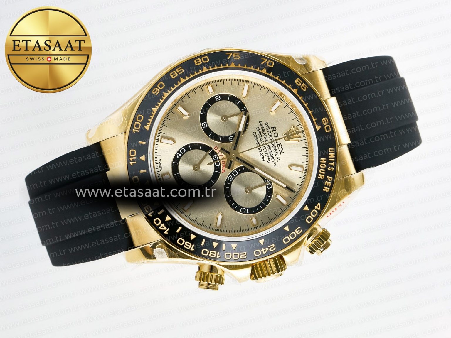 Daytona 126518 QF 1:1 Best Edition YG Dial on Oysterflex Strap QF4131 V10 (48 Hours Power Reserve) - Görsel 8