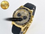 Daytona 126518 YG VSF 1:1 Best Edition 904L Steel YG Dial on Oysterflex Strap SH4131