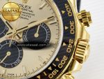 Daytona 126518 YG VSF 1:1 Best Edition 904L Steel YG Dial on Oysterflex Strap SH4131 - Görsel 12