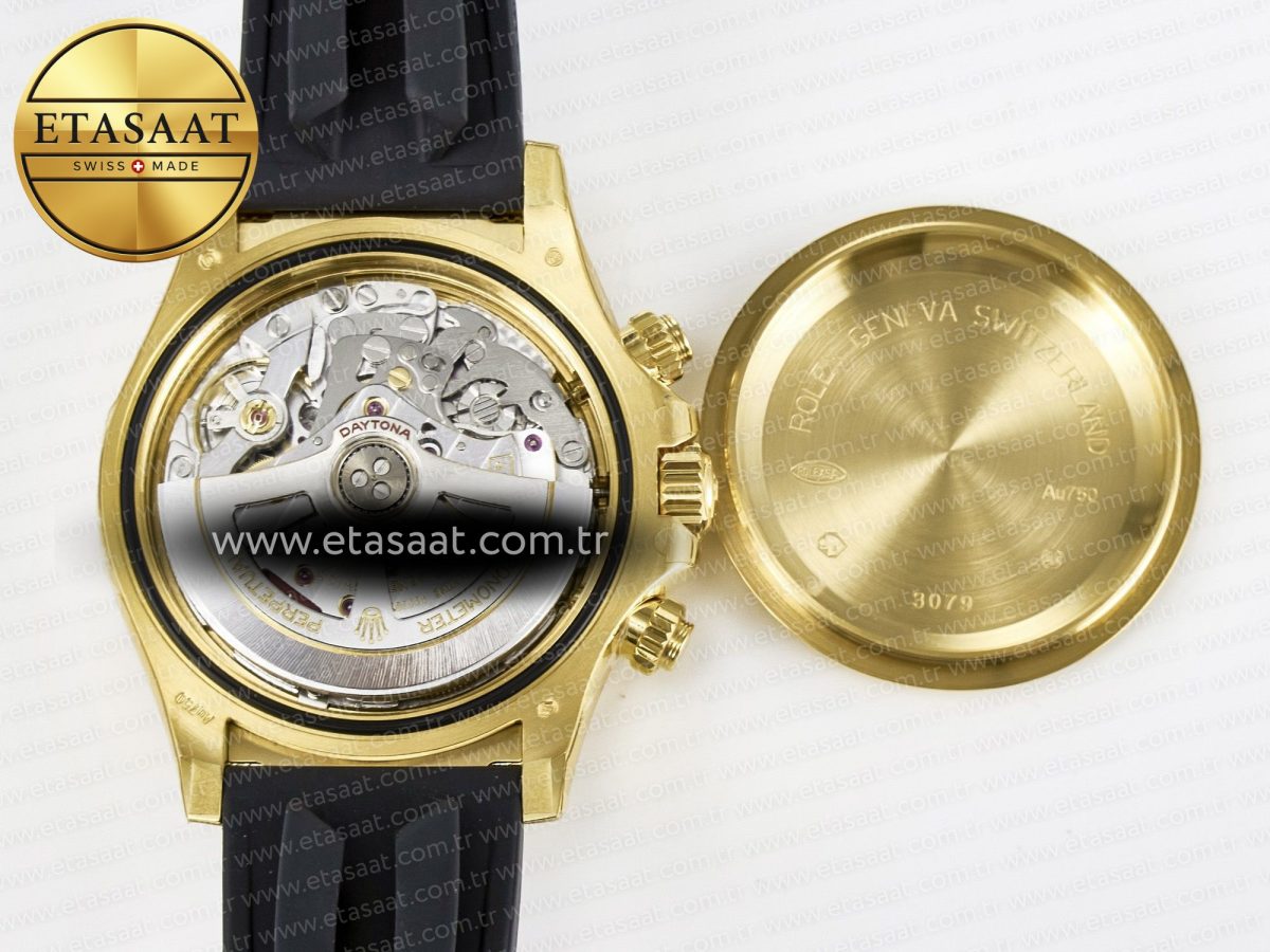 Daytona 126518 YG VSF 1:1 Best Edition 904L Steel YG Dial on Oysterflex Strap SH4131 - Görsel 19