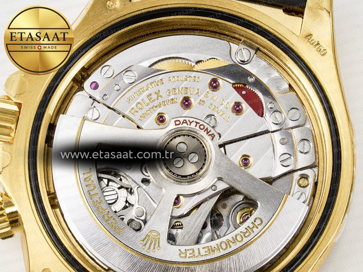 Daytona 126518 YG VSF 1:1 Best Edition 904L Steel YG Dial on Oysterflex Strap SH4131 - Görsel 21