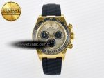 Daytona 126518 YG VSF 1:1 Best Edition 904L Steel YG Dial on Oysterflex Strap SH4131 - Görsel 3
