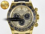 Daytona 126518 YG VSF 1:1 Best Edition 904L Steel YG Dial on Oysterflex Strap SH4131 - Görsel 4