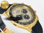 Daytona 126518 YG VSF 1:1 Best Edition 904L Steel YG Dial on Oysterflex Strap SH4131 - Görsel 7