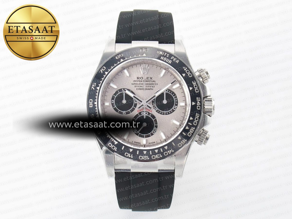Daytona 126519 Clean 1:1 Best Edition Grey Dial on Oysterflex Rubber Strap SH4131 - Görsel 3