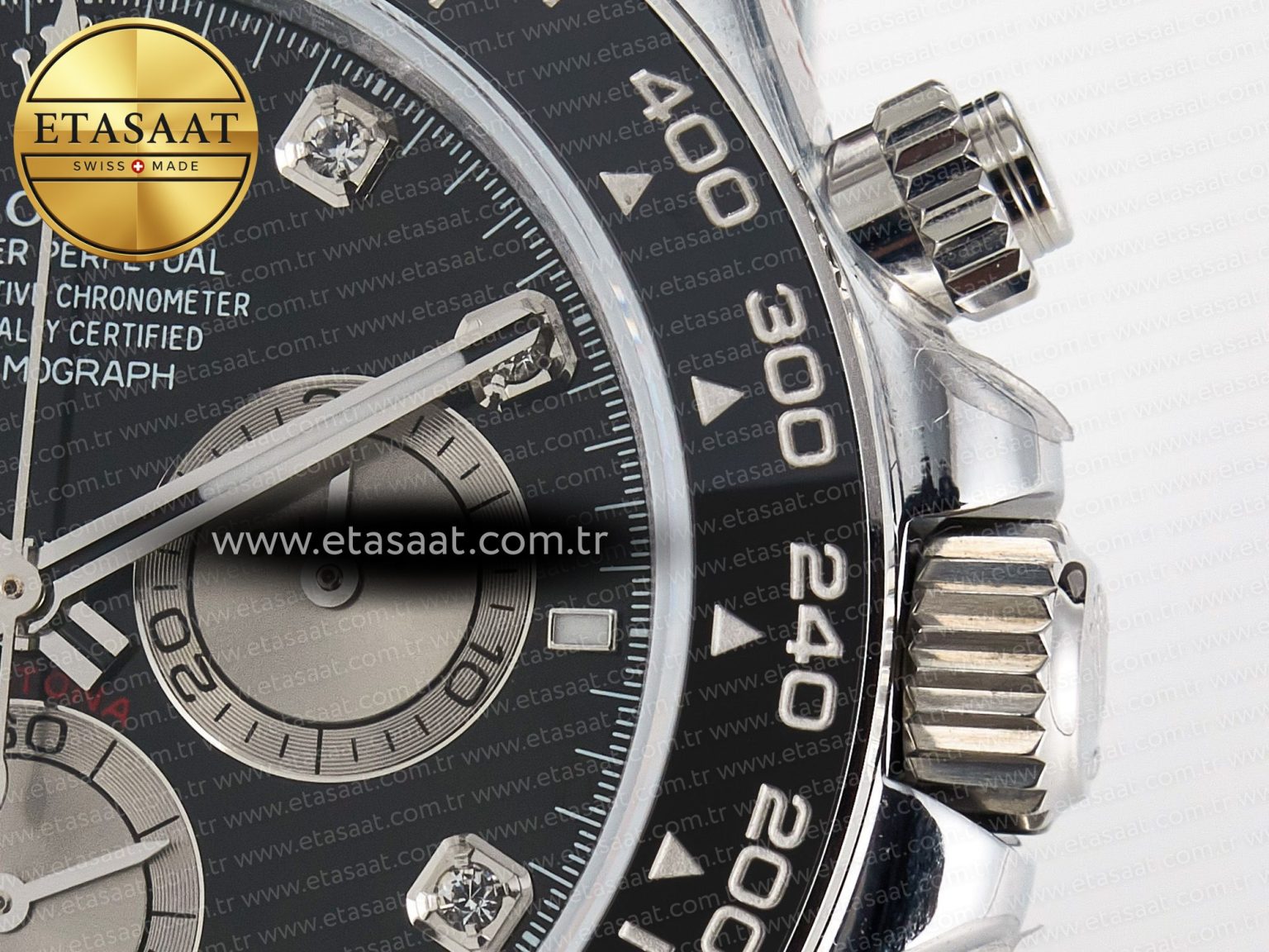 Daytona 126519 QF 1:1 Best Edition Black/Gray Dial Diamonds on Oysterflex Strap QF4131 V10 (48 Hours Power Reserve) - Görsel 11