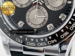Daytona 126519 QF 1:1 Best Edition Black/Gray Dial Diamonds on Oysterflex Strap QF4131 V10 (48 Hours Power Reserve) - Görsel 12