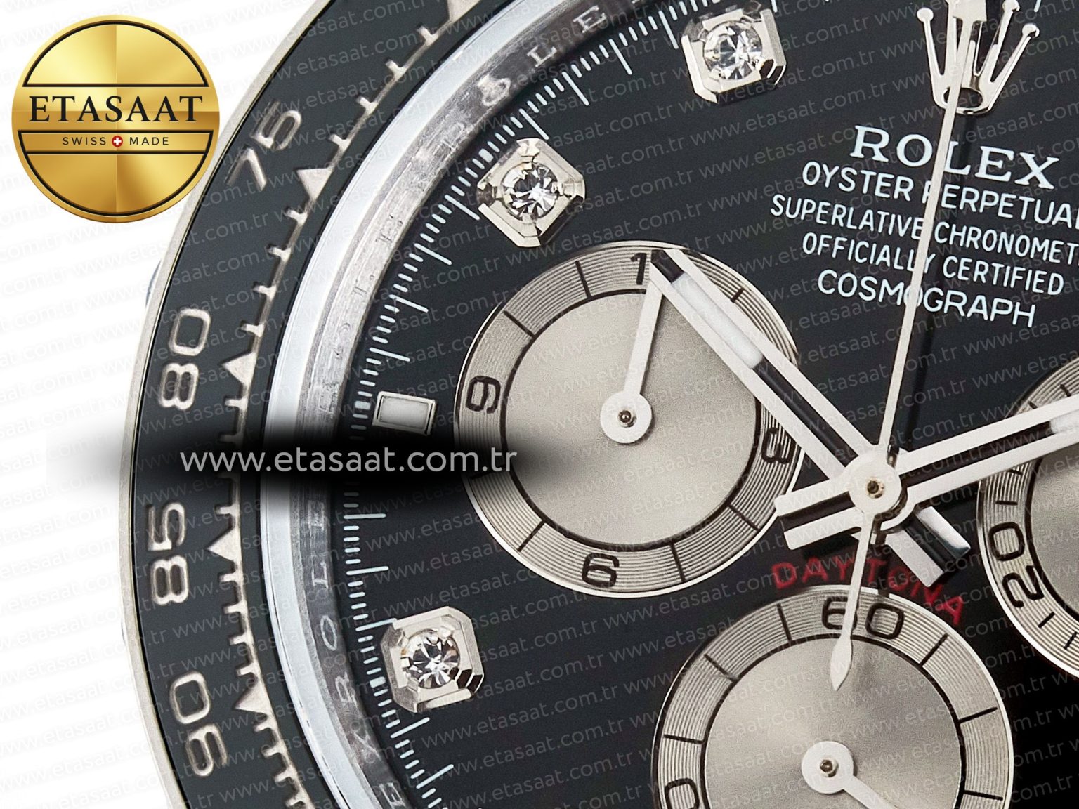 Daytona 126519 QF 1:1 Best Edition Black/Gray Dial Diamonds on Oysterflex Strap QF4131 V10 (48 Hours Power Reserve) - Görsel 13
