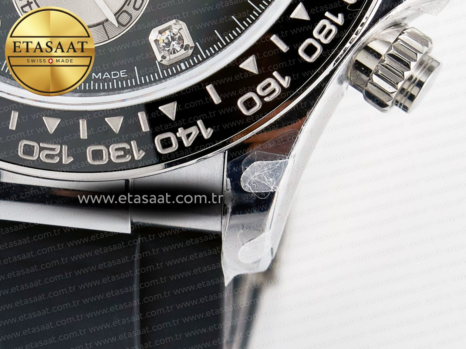 Daytona 126519 QF 1:1 Best Edition Black/Gray Dial Diamonds on Oysterflex Strap QF4131 V10 (48 Hours Power Reserve) - Görsel 14
