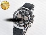 Daytona 126519 QF 1:1 Best Edition Black/Gray Dial Diamonds on Oysterflex Strap QF4131 V10 (48 Hours Power Reserve) - Görsel 2