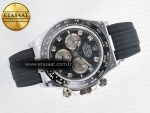 Daytona 126519 QF 1:1 Best Edition Black/Gray Dial Diamonds on Oysterflex Strap QF4131 V10 (48 Hours Power Reserve) - Görsel 8