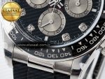 Daytona 126519 QF 1:1 Best Edition Black/Silver Diamonds Dial on Oysterflex Strap SH4131 V5 (48 Hours Power Reserve) - Görsel 12