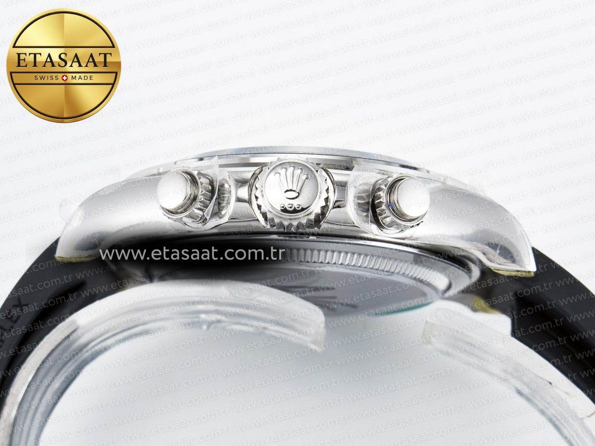 Daytona 126519 QF 1:1 Best Edition Black/Silver Diamonds Dial on Oysterflex Strap SH4131 V5 (48 Hours Power Reserve) - Görsel 16