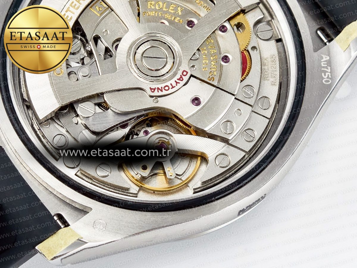 Daytona 126519 QF 1:1 Best Edition Black/Silver Diamonds Dial on Oysterflex Strap SH4131 V5 (48 Hours Power Reserve) - Görsel 24